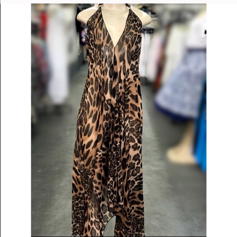 Swimwear Cover Up Sheer Maxi Dress - Picture 2 of 6